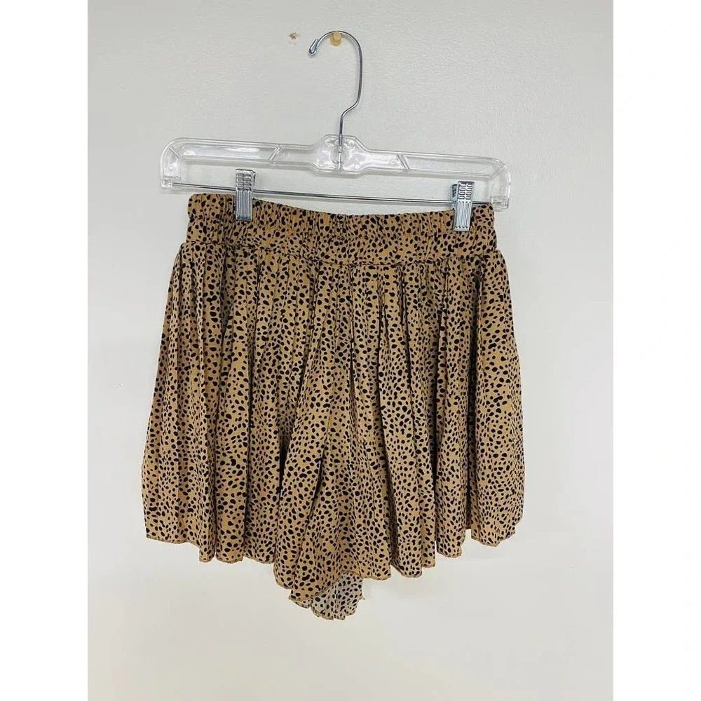 Leela & Lavender Flowy Animal Print Short